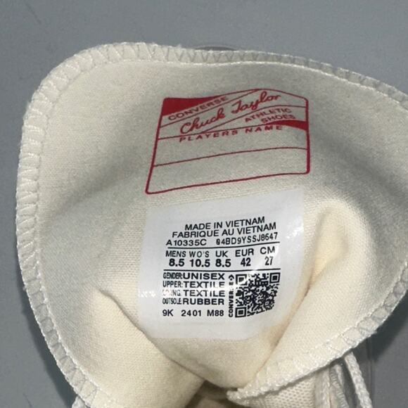 New Woman’s Converse Chuck 70 De Luxe Heel Western Hi Platform Sneaker 10.5 Vid - Picture 7 of 16